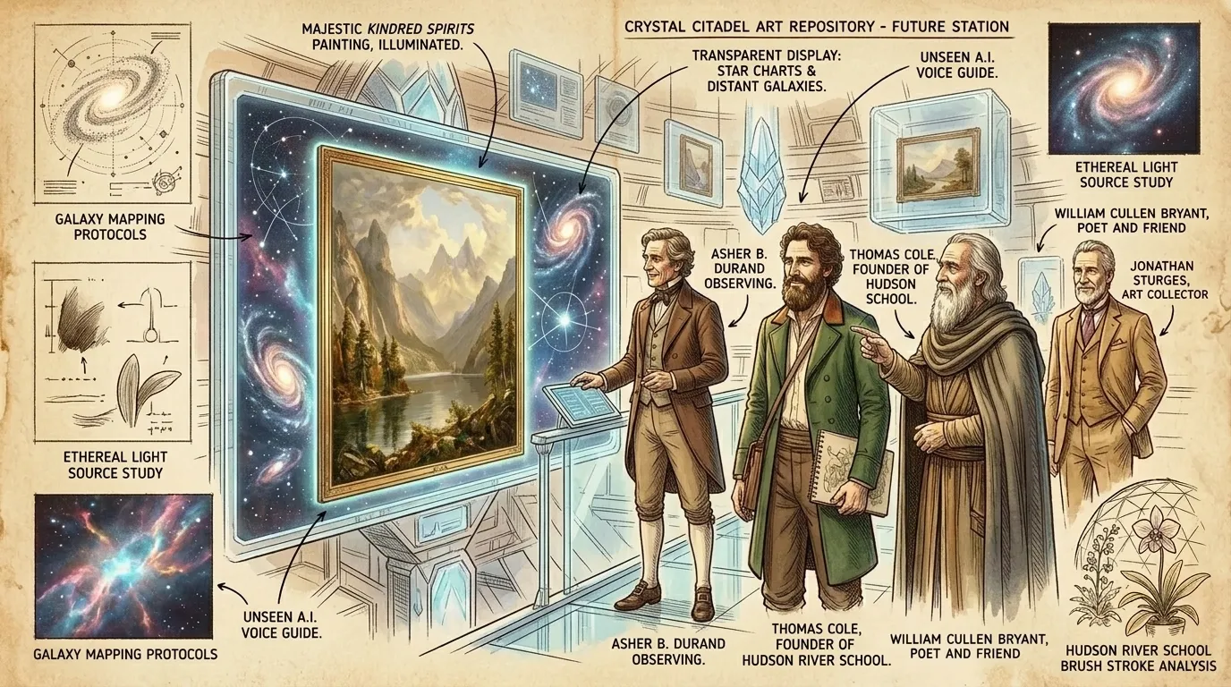 Kindred Spirits by Asher B. Durand (USA — 1849) — page 10