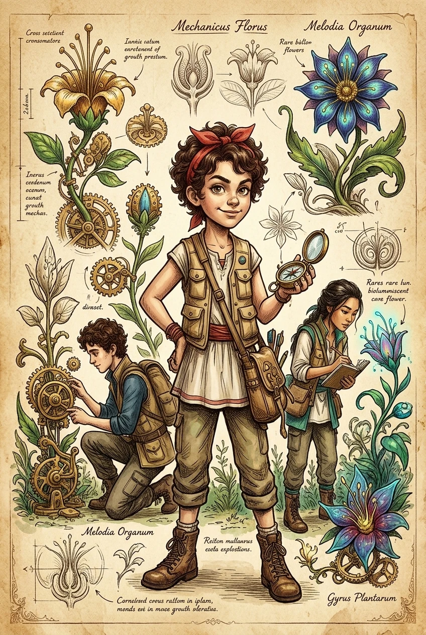 Life's Clockwork Melody in Bloom — cover