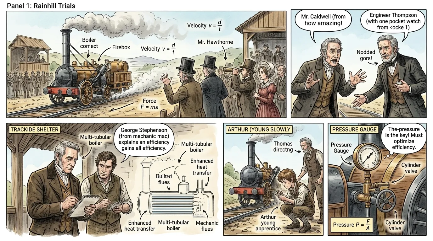 The definitive moment for the locomotive arrived with the 1829 Rainhill Trials, a competition to find the most efficient and reliable engine for the new… The definitive moment for the locomotive arrived with the 1829 Rainhill Trials, a competition to find the most efficient and reliable engine for the new…