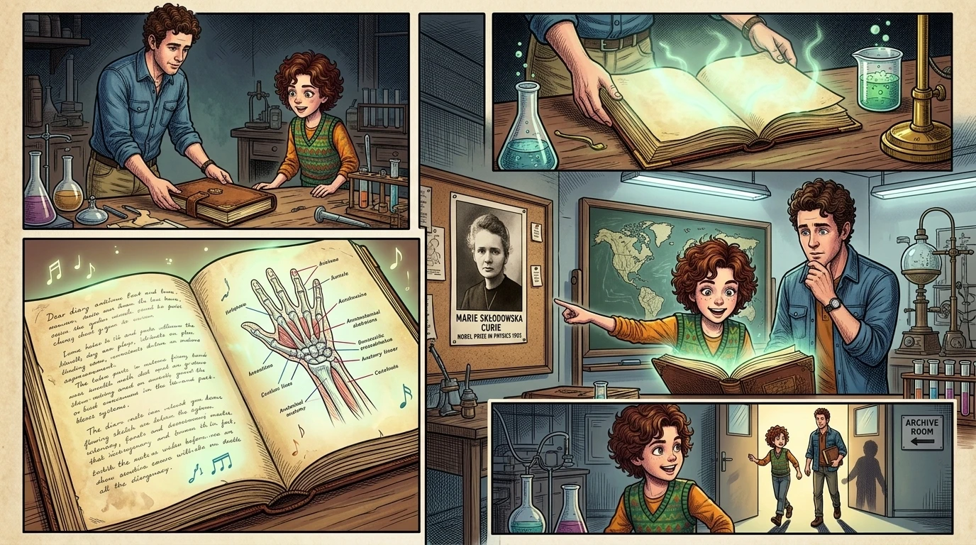 Marie Curie and the Glowing Element — page 4
