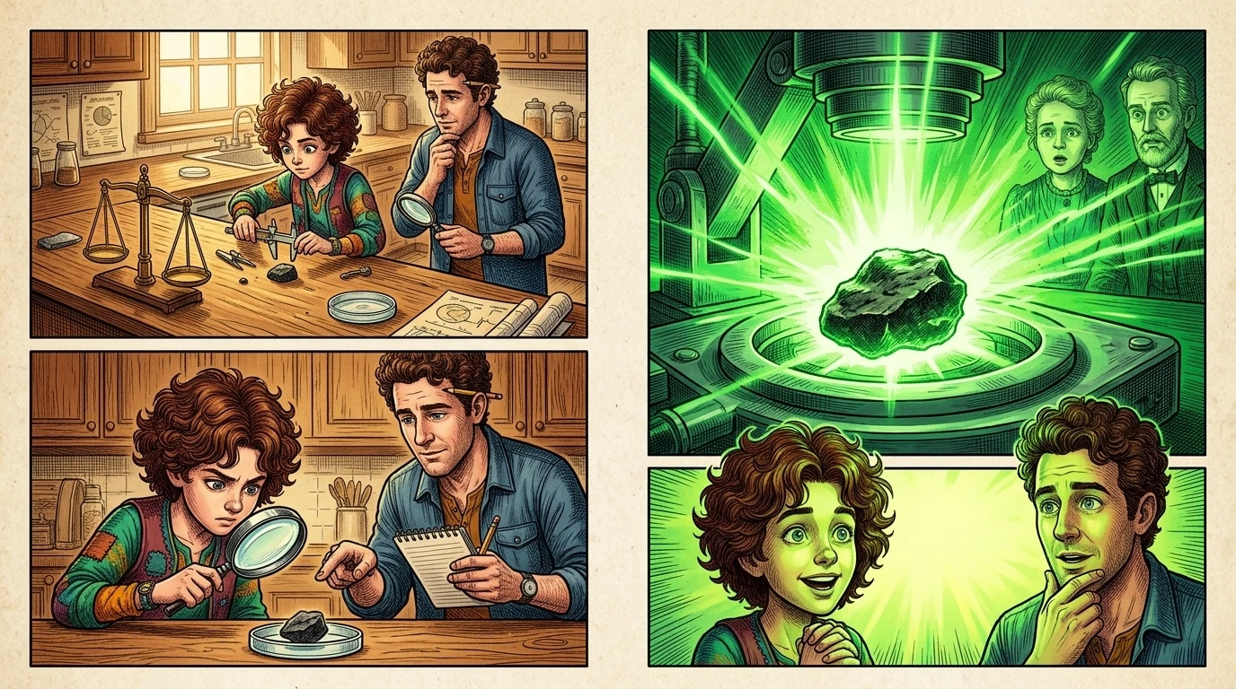 Marie Curie and the Glowing Element — page 6
