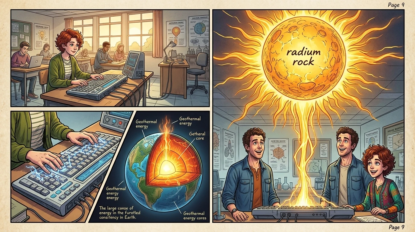 Marie Curie and the Glowing Element — page 9