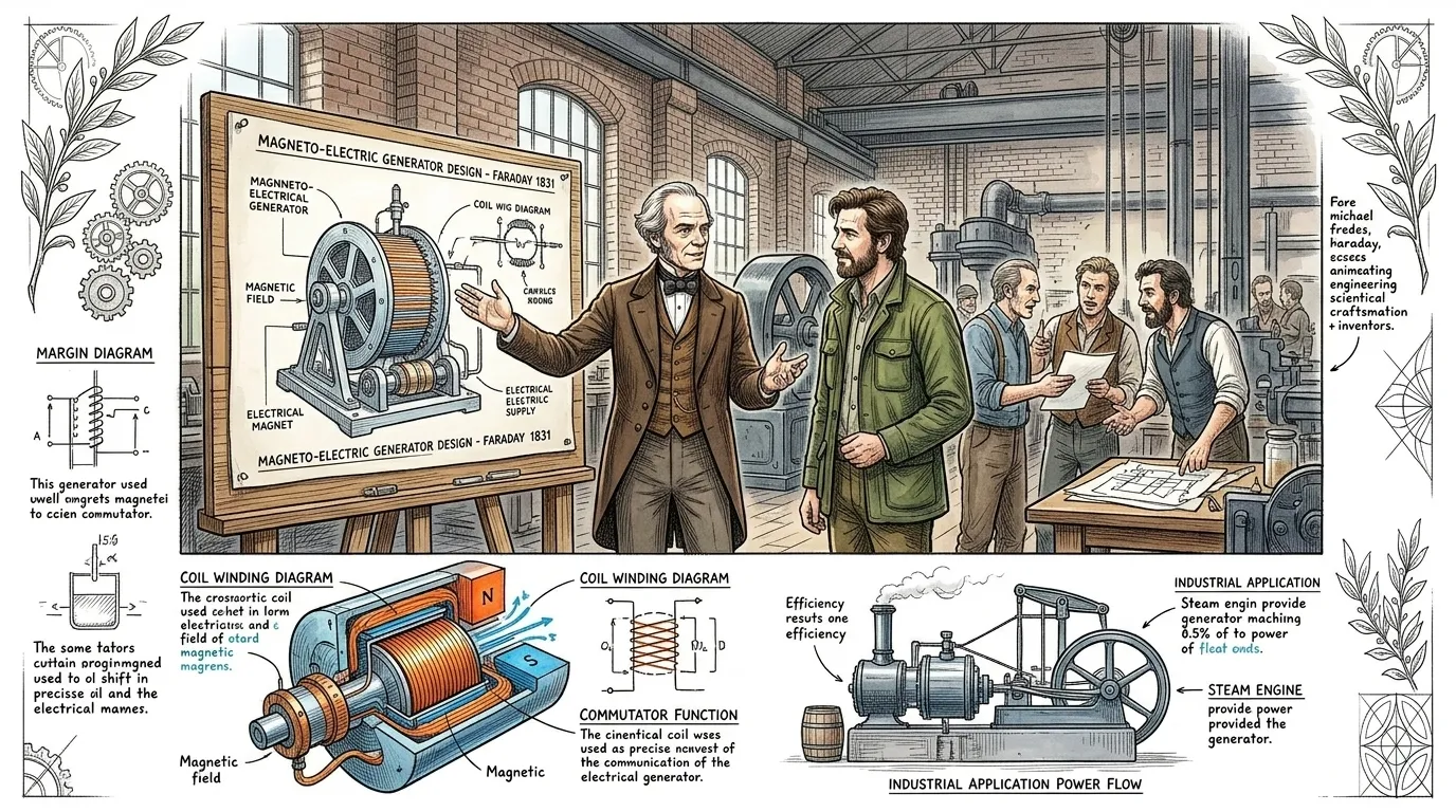 Faraday's discovery of electromagnetic induction sparked an immediate and profound shift. Engineers and inventors across the globe began to conceptualize and… Faraday's discovery of electromagnetic induction sparked an immediate and profound shift. Engineers and inventors across the globe began to conceptualize and…