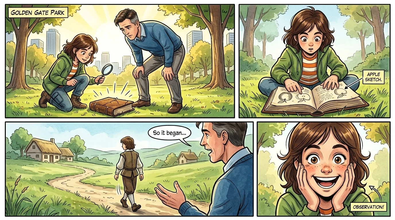 Newton and the Falling Apple — page 3