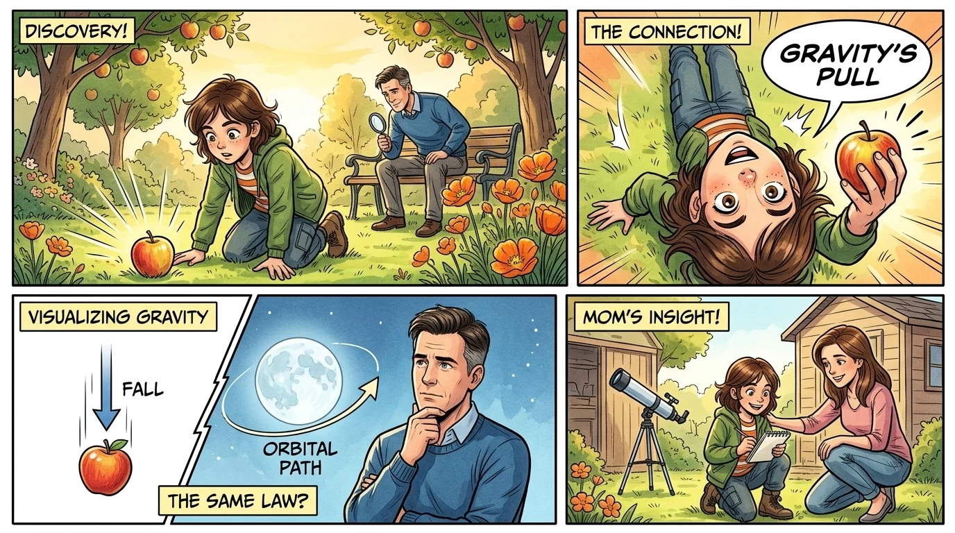 Newton and the Falling Apple — page 6