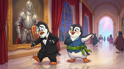 Pants-Wearing Penguins Panic at Prom — page 1