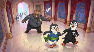 Pants-Wearing Penguins Panic at Prom — page 4
