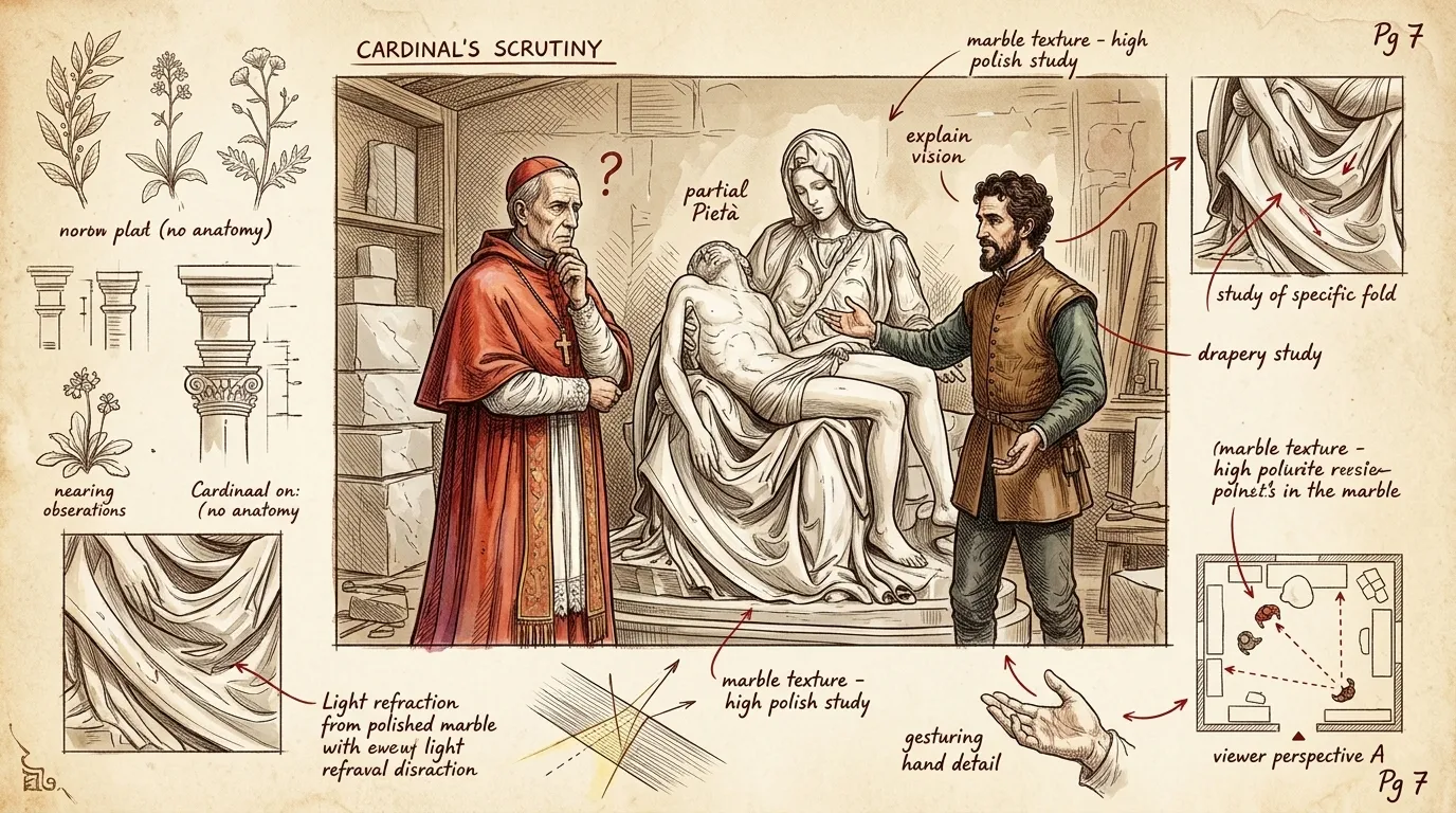 Pietà by Michelangelo (Vatican City, Rome — 1499) — page 7 illustration — Wonder Arts