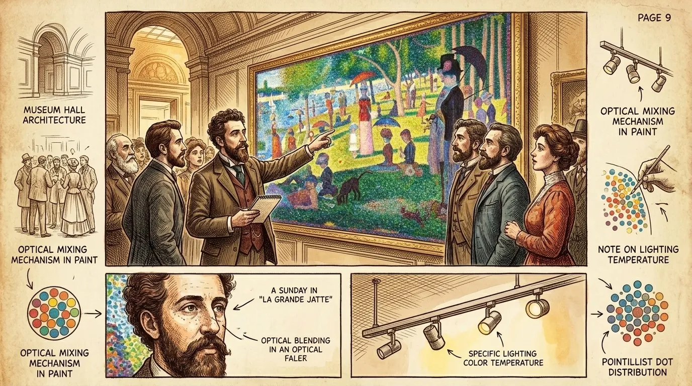 Pointillism by Georges Seurat (Paris, France — 1886) — page 9 illustration — Wonder Arts