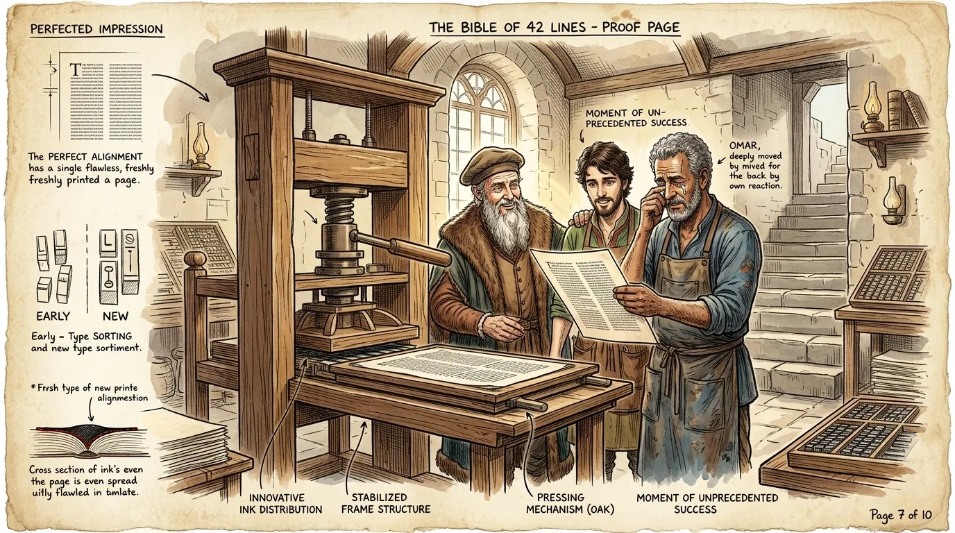 Printing Press by Johannes Gutenberg (Mainz, Germany — c. 1440) — page 7