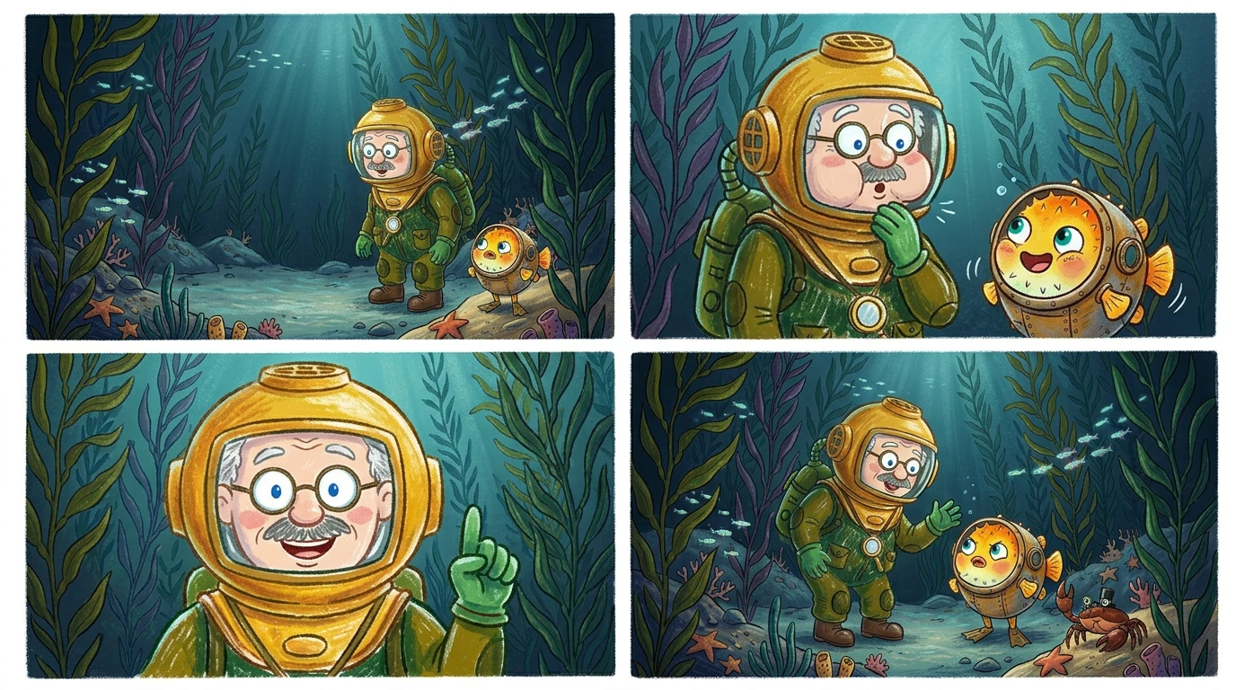 Professor Bumble's Bottomless Biscuit Barrel — page 3 illustration — Wonder Books Professor Bumble's Bottomless Biscuit Barrel — page 3 illustration — Wonder Books
