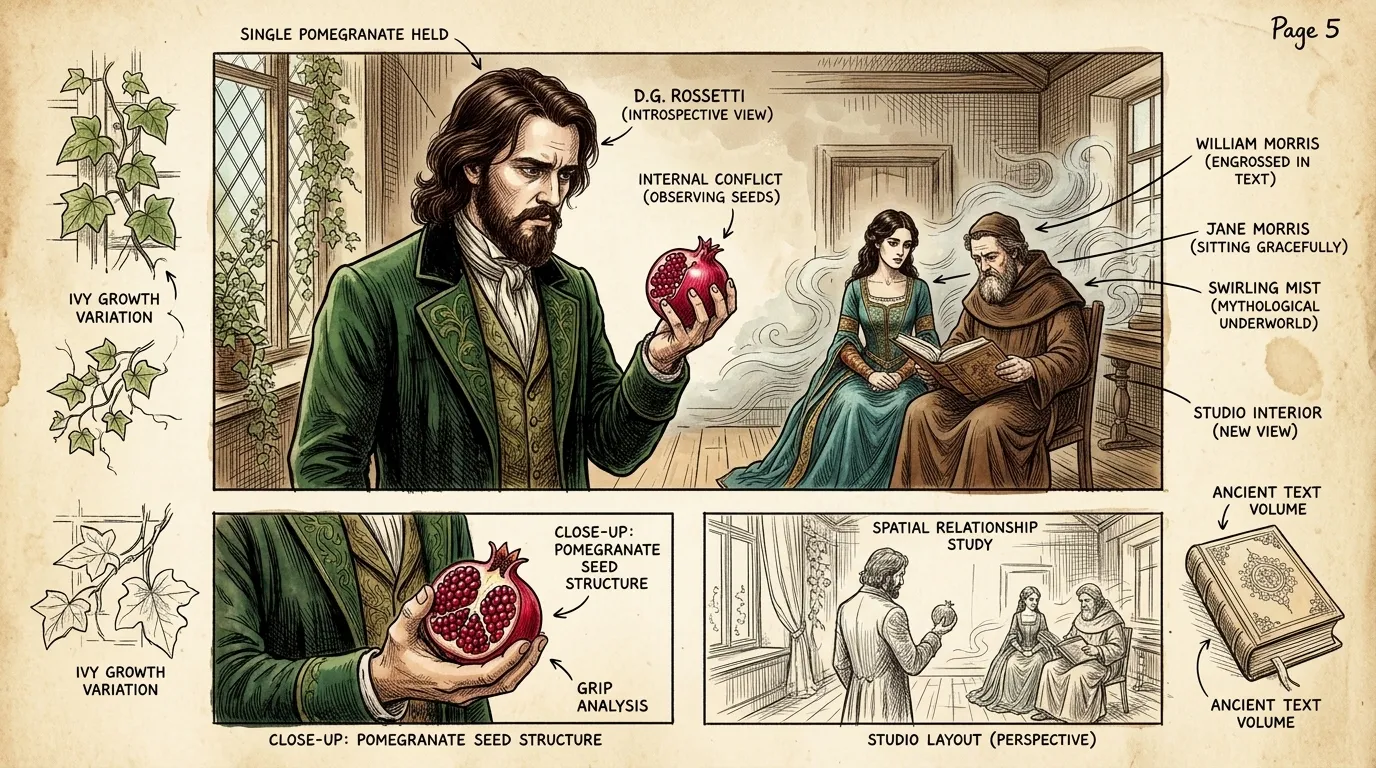 Proserpine by Dante Gabriel Rossetti (London, UK — 1874) — page 5