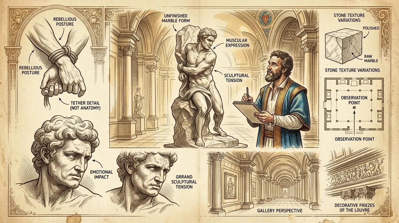 Rebellious Slave by Michelangelo (Paris, France — 1513) — page 9