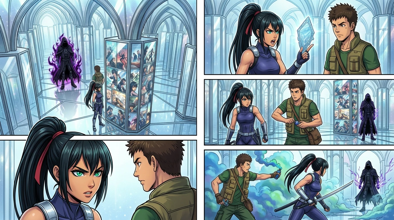 "Kenji, remember what Elder Hana said about the mirrors amplifying desires?" Kira exclaimed, picking up the shard. "If we can focus our combined energy through… "Kenji, remember what Elder Hana said about the mirrors amplifying desires?" Kira exclaimed, picking up the shard. "If we can focus our combined energy through…