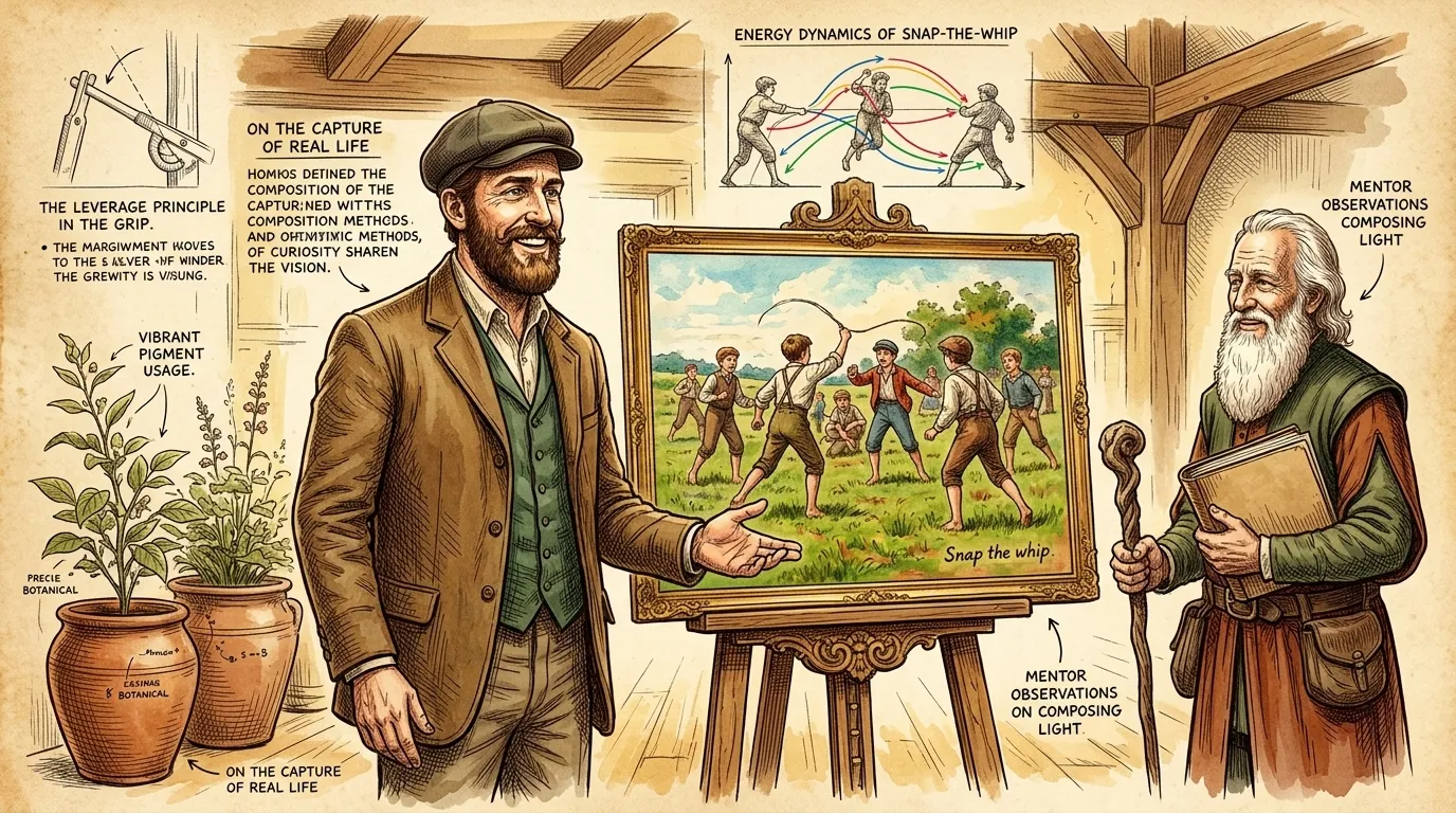 Snap the Whip by Winslow Homer (USA — 1872) — page 1