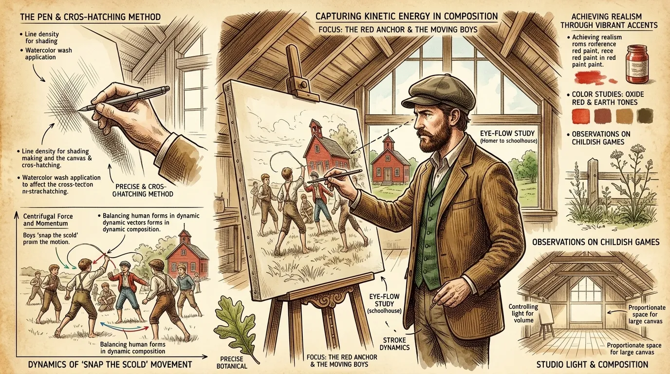 Snap the Whip by Winslow Homer (USA — 1872) — page 4