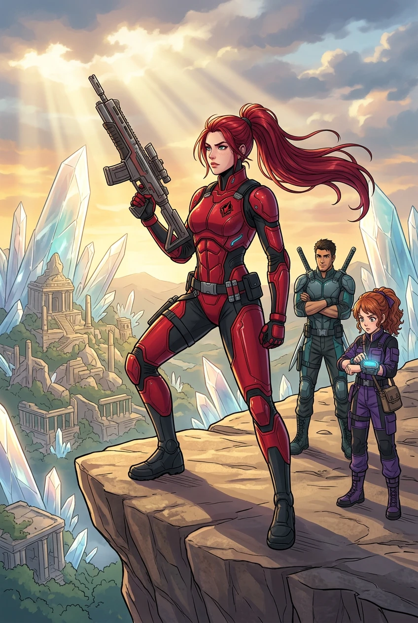 Starfire Squad and the Crystal Caves — cover