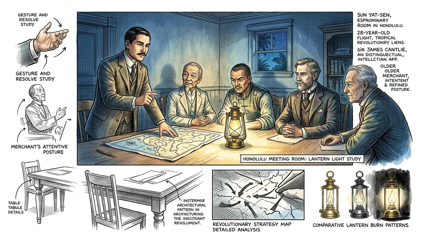 From intellectual conviction, Sun Yat-sen moved to organized action. In Honolulu, he assembled a small circle of like-minded expatriates, primarily merchants… From intellectual conviction, Sun Yat-sen moved to organized action. In Honolulu, he assembled a small circle of like-minded expatriates, primarily merchants…