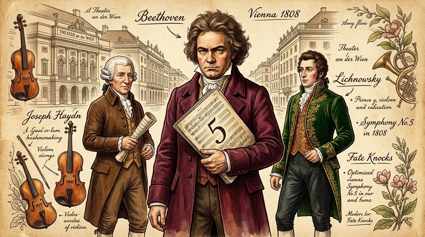 Symphony No.5 by Ludwig van Beethoven (Vienna, Austria — 1808) — cover