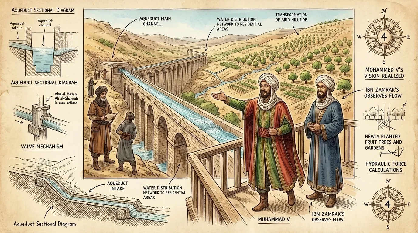 To transform an arid hill into a verdant paradise required more than stone; it demanded mastery over water. The Nasrid engineers designed an intricate system… To transform an arid hill into a verdant paradise required more than stone; it demanded mastery over water. The Nasrid engineers designed an intricate system…