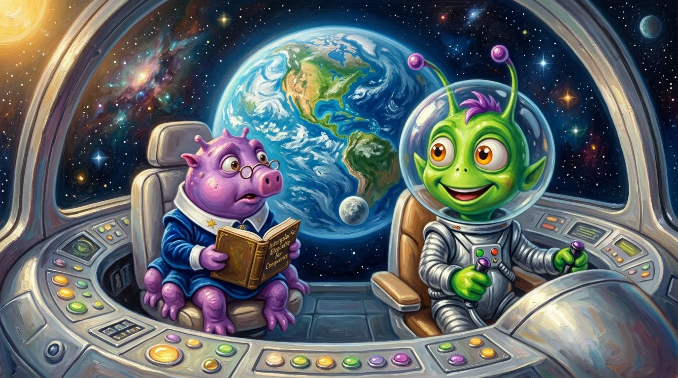The Alien Who Loved Pizza — book cover — Wonder Books