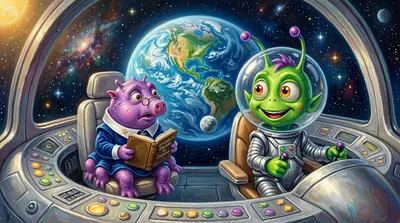 The Alien Who Loved Pizza — cover