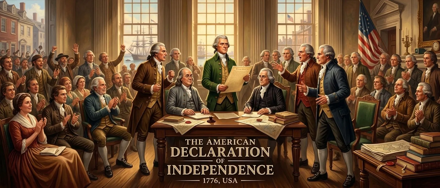 The American Declaration of Independence — USA (1776, USA) — cover