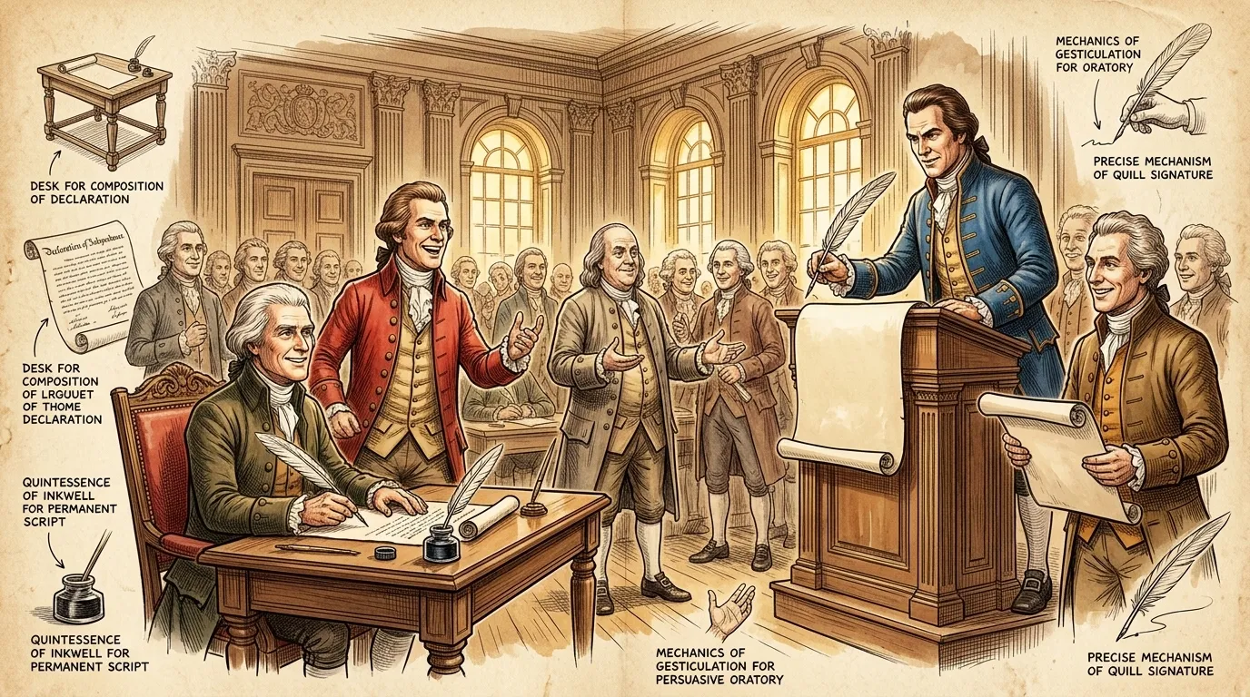 The American Declaration of Independence — USA (1776, USA) — page 1