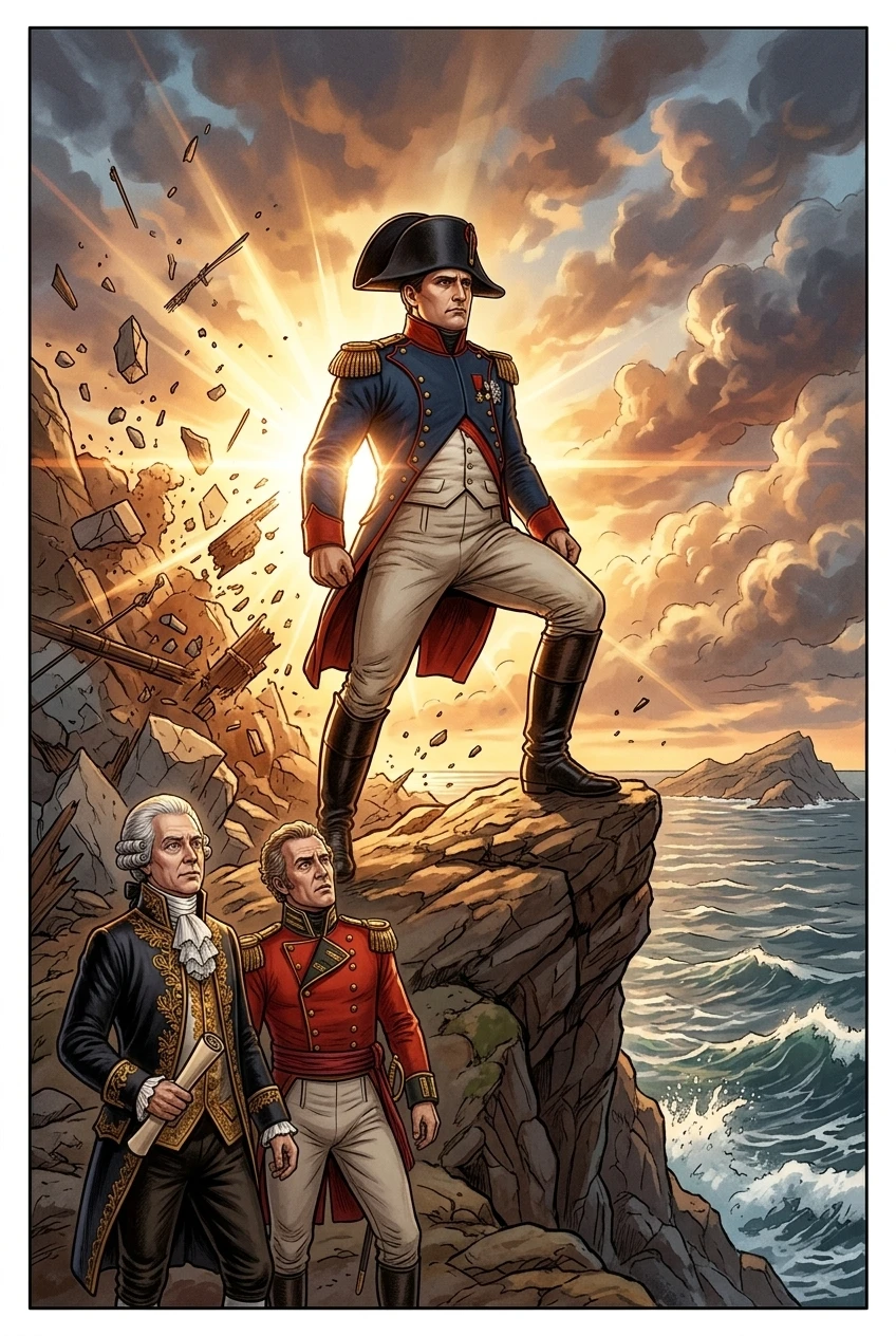 The Banishment of Napoleon to Elba — cover