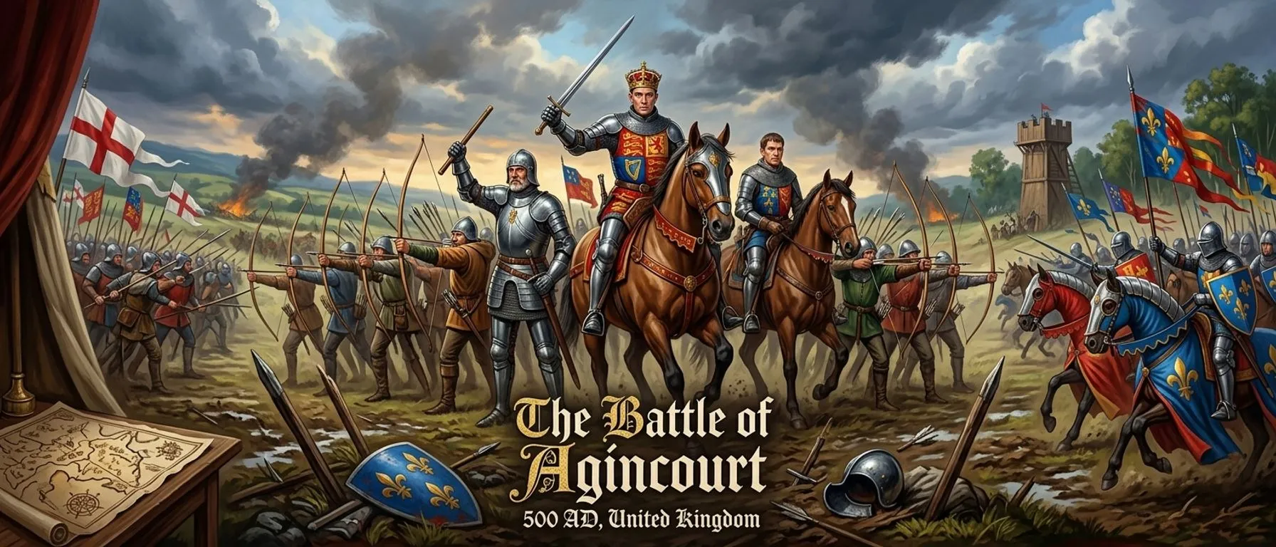 The Battle of Agincourt (1415, France) — cover
