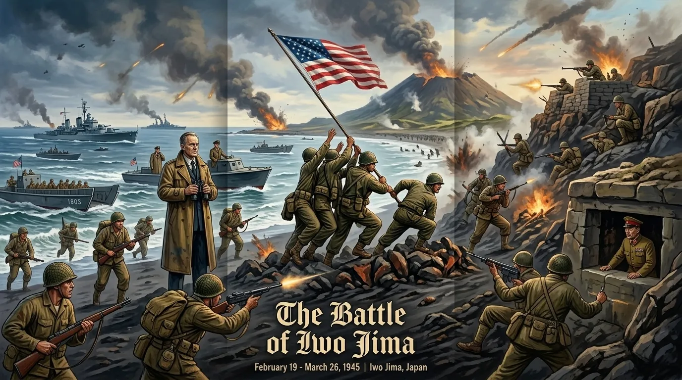 The Battle of Iwo Jima (1945, Japan) — cover