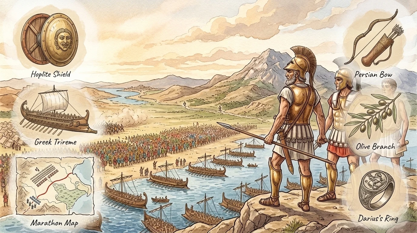 The Battle of Marathon (490 BC, Greece) — page 1