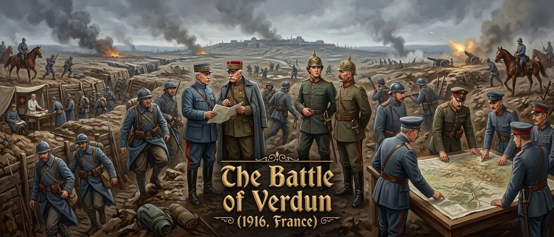 The Battle of Verdun (1916, France) — cover