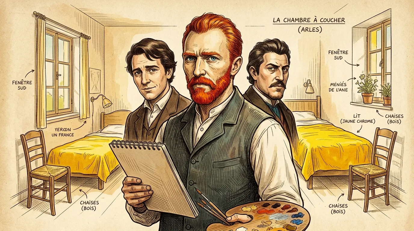 The Bedroom by Vincent van Gogh (Arles, France — 1888) — cover