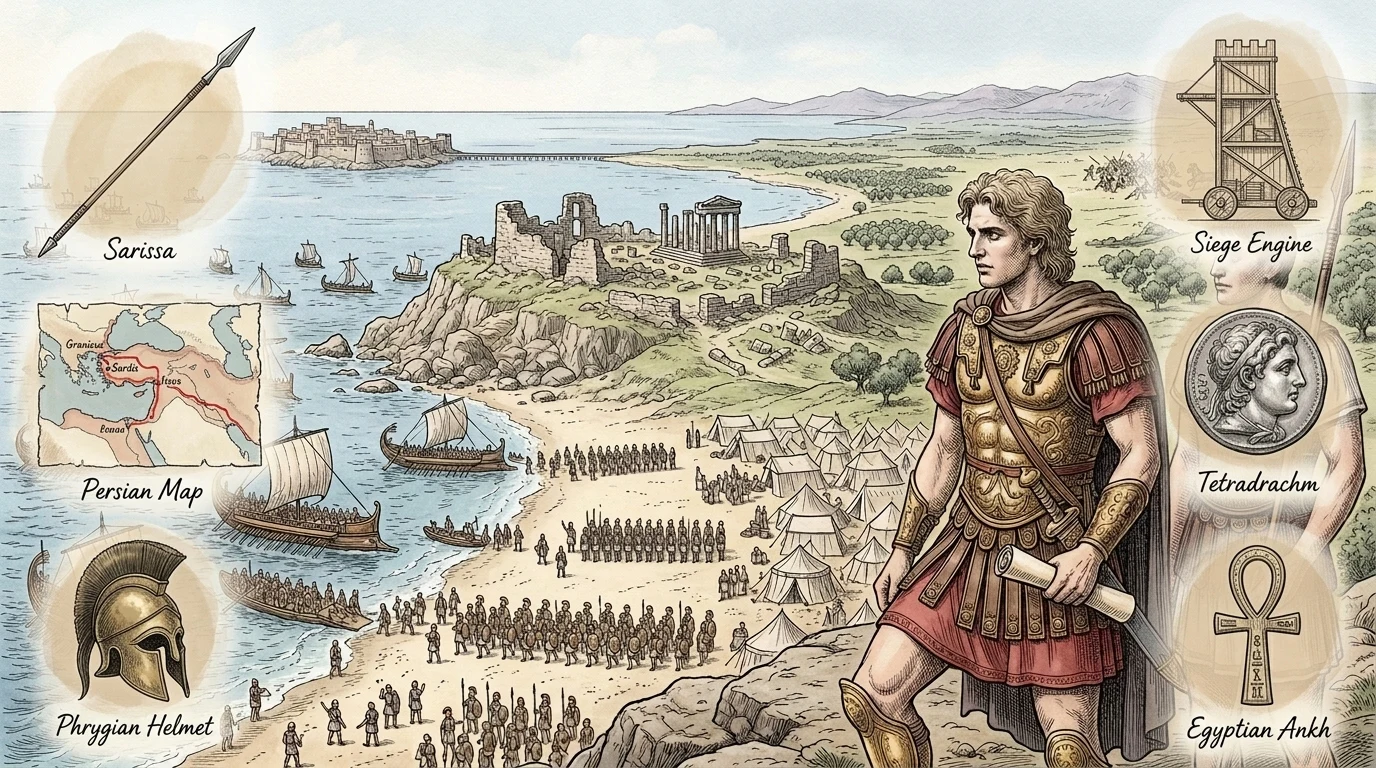The Conquests of Alexander the Great — Europe, Asia, Africa (334 BC, Europe) — page 1