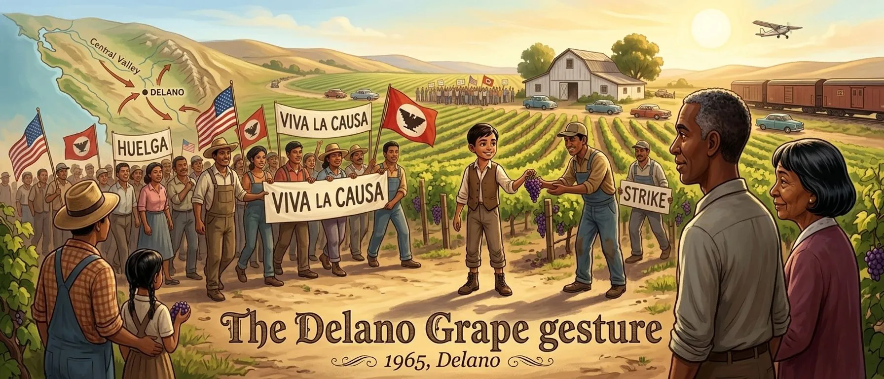 The Delano Grape Strike (1965, Delano) — cover