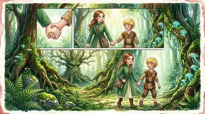Elara regarda Finn, puis de nouveau le buisson épineux. « Nous croyons ! » déclara-t-elle, sa voix résonnant d'une confiance retrouvée.