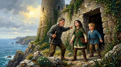 „Das Alte Fort birgt Geheimnisse, die besser begraben blieben“, warnte Silas mit leiser Stimme. „Aber... der Kompass wird von etwas innerhalb dieser Mauern…