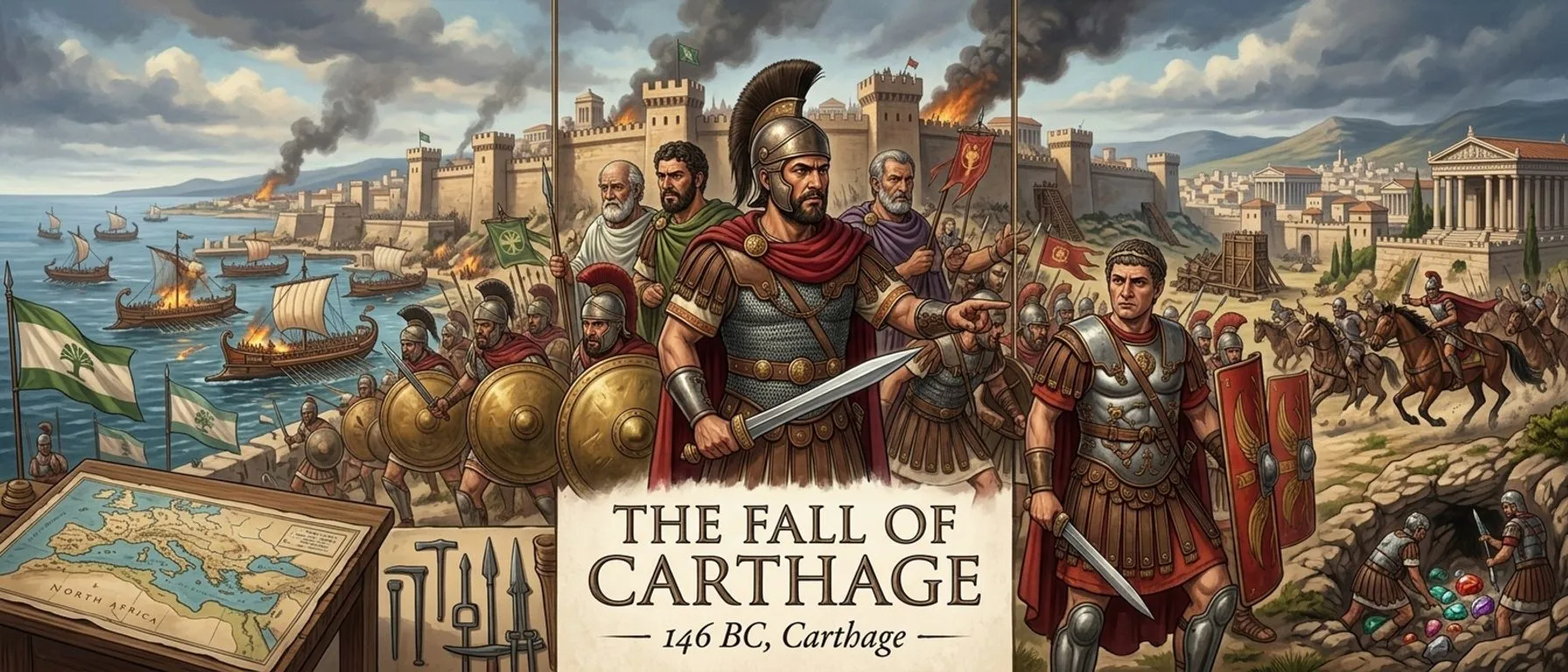 The Fall of Carthage (146 BC, Carthage) — cover
