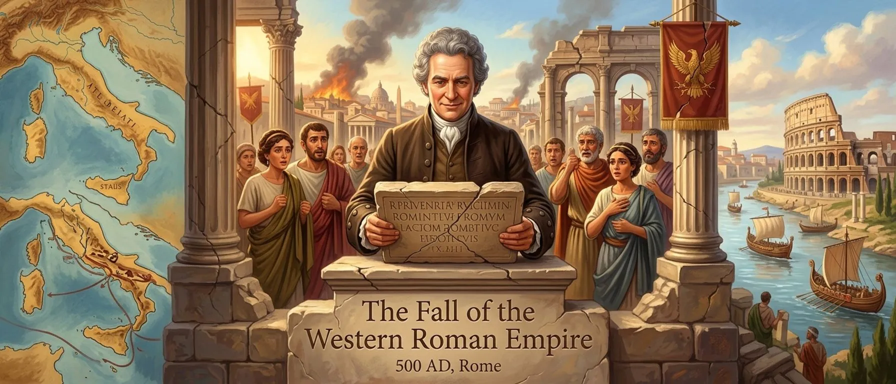 The Fall of the Western Roman Empire (500 AD, Rome) — cover