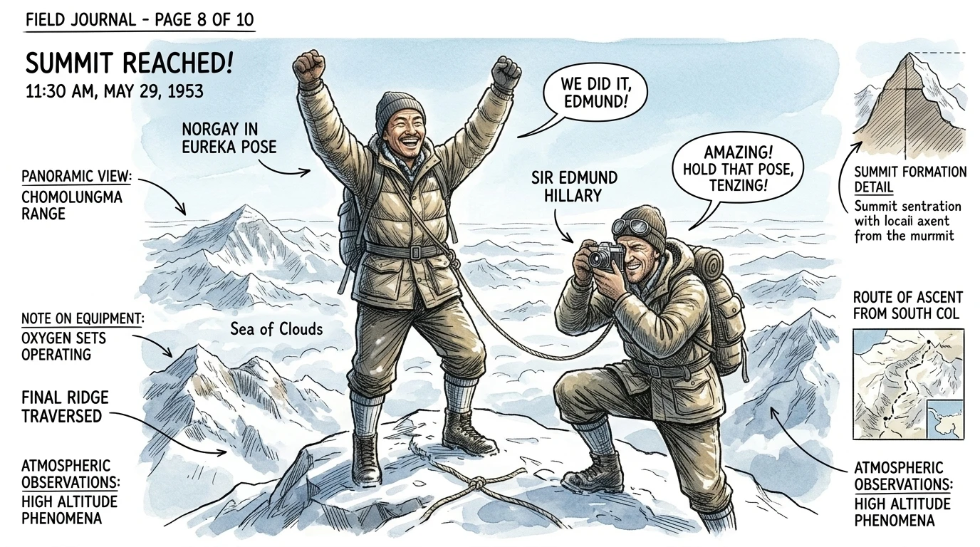 The First Ascent of Mount Everest (1953, India) — page 8