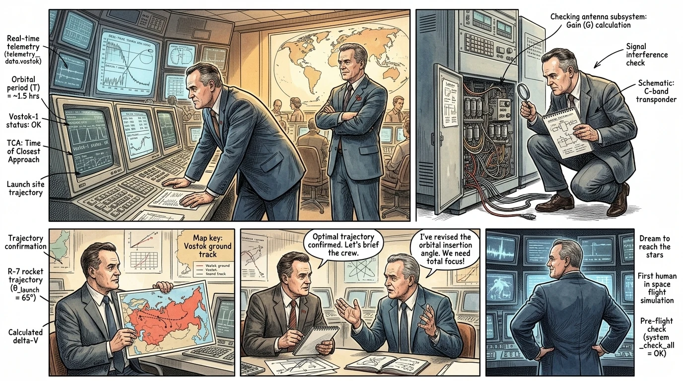 The First Manned Spaceflight by Yuri Gagarin (1961, Soviet Union) — page 2