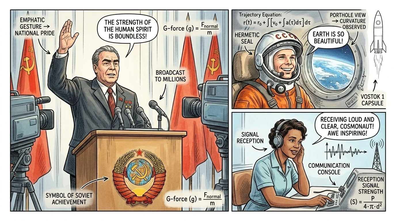 The First Manned Spaceflight by Yuri Gagarin (1961, Soviet Union) — page 7