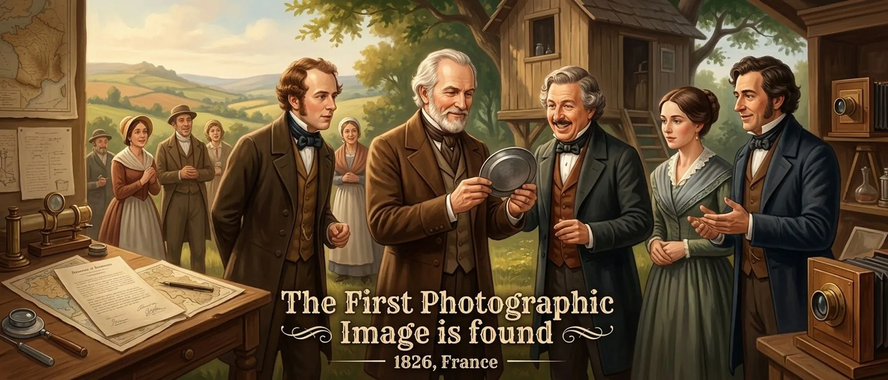 The First Photographic Image is Captured (1826, France) — cover