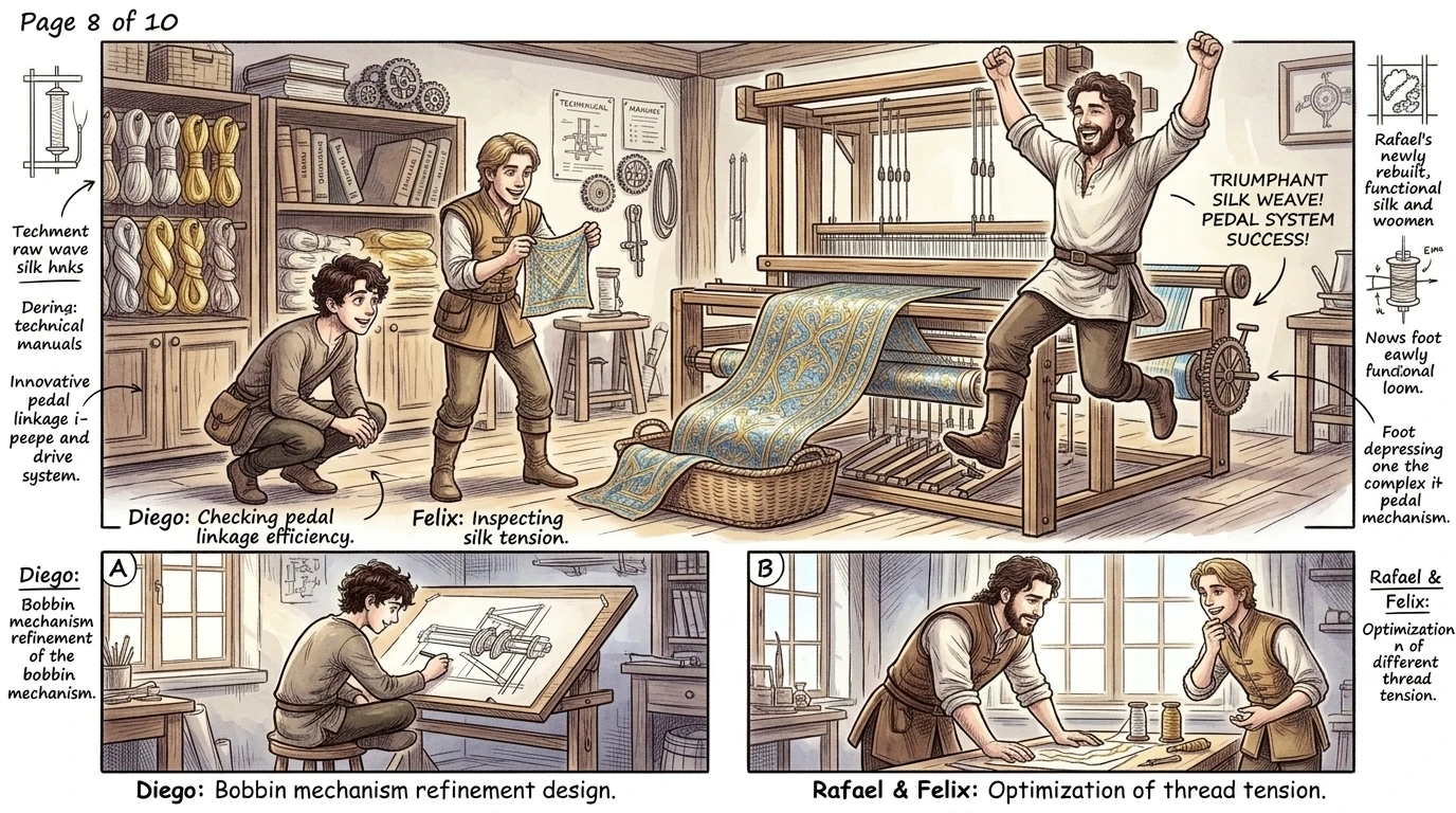 The Invention of the Silk Loom — page 8