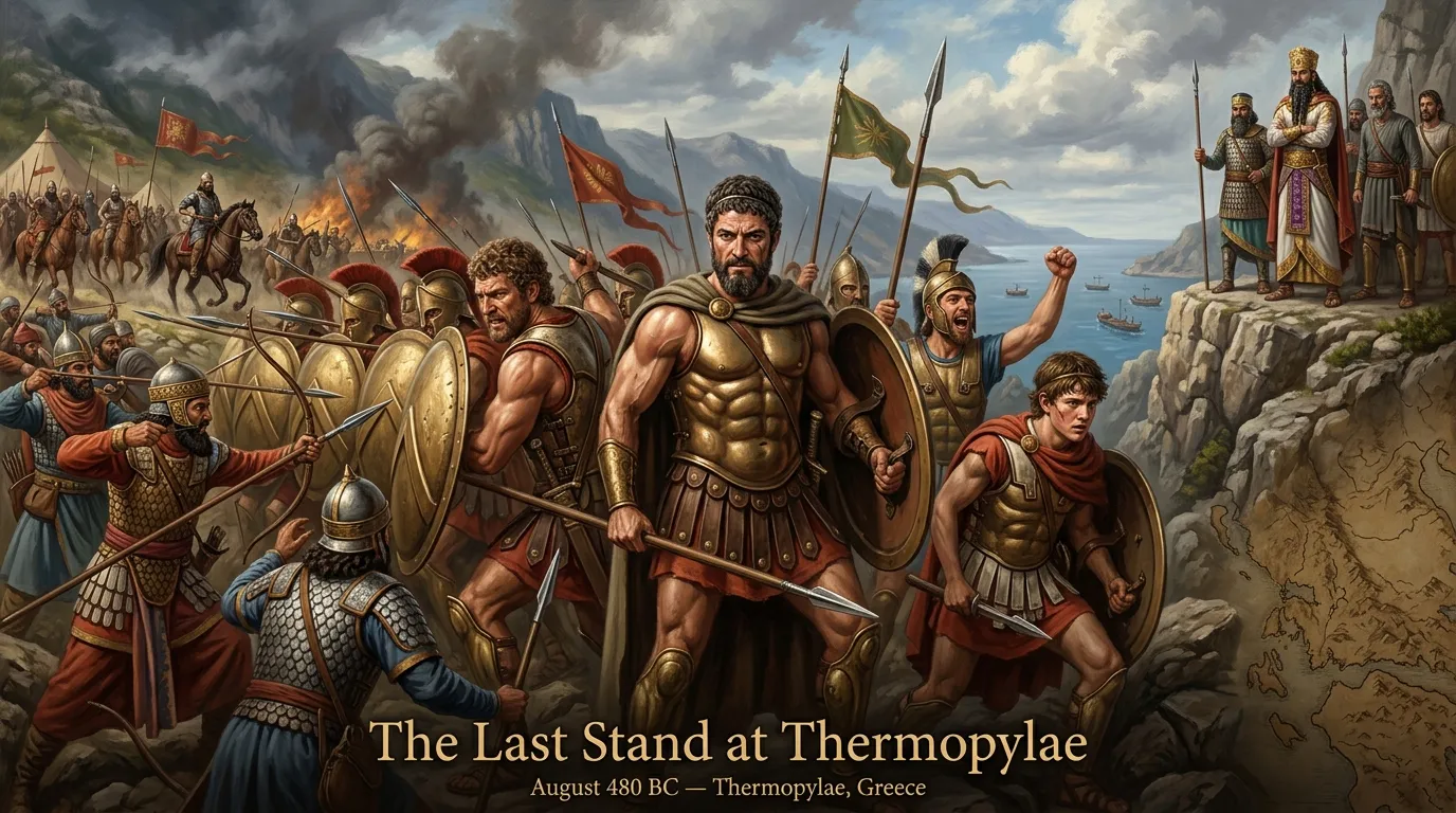 The Last Stand at Thermopylae (480 BC, Greece) — cover