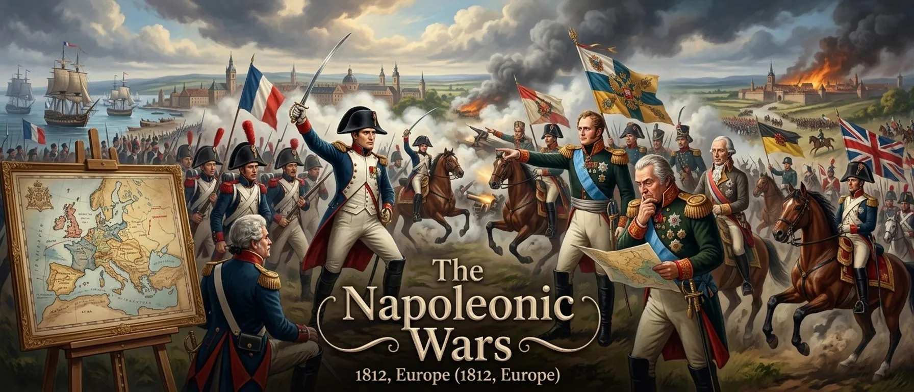 The Napoleonic Wars — Europe (1812, Europe) — cover