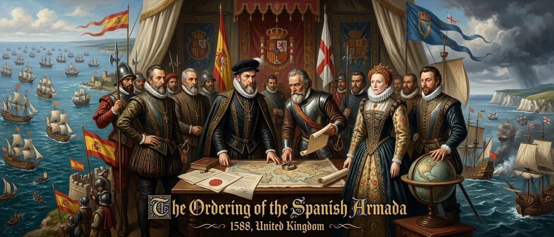 The Ordering of the Spanish Armada (1588, United Kingdom) — cover