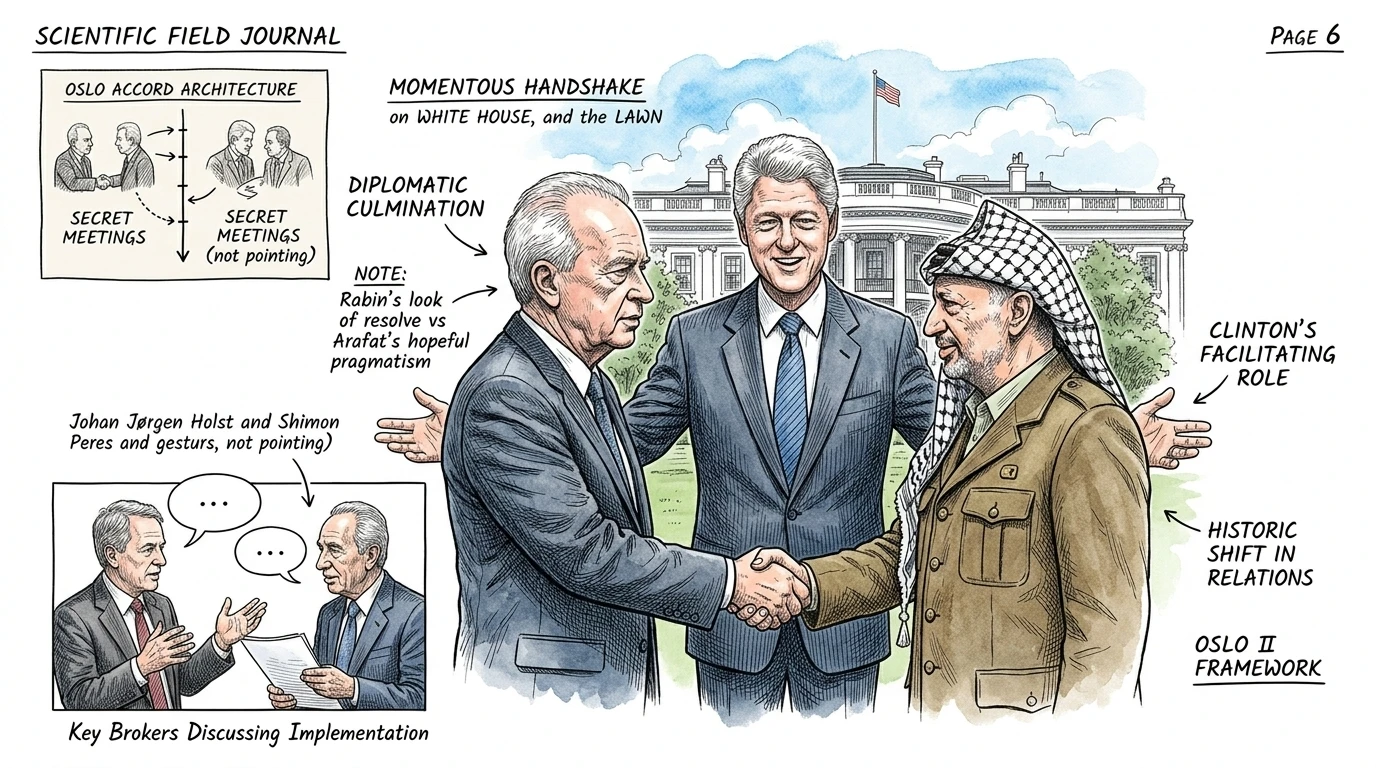 The Oslo Accords (1993, Middle East) — page 6 illustration — Wonder History