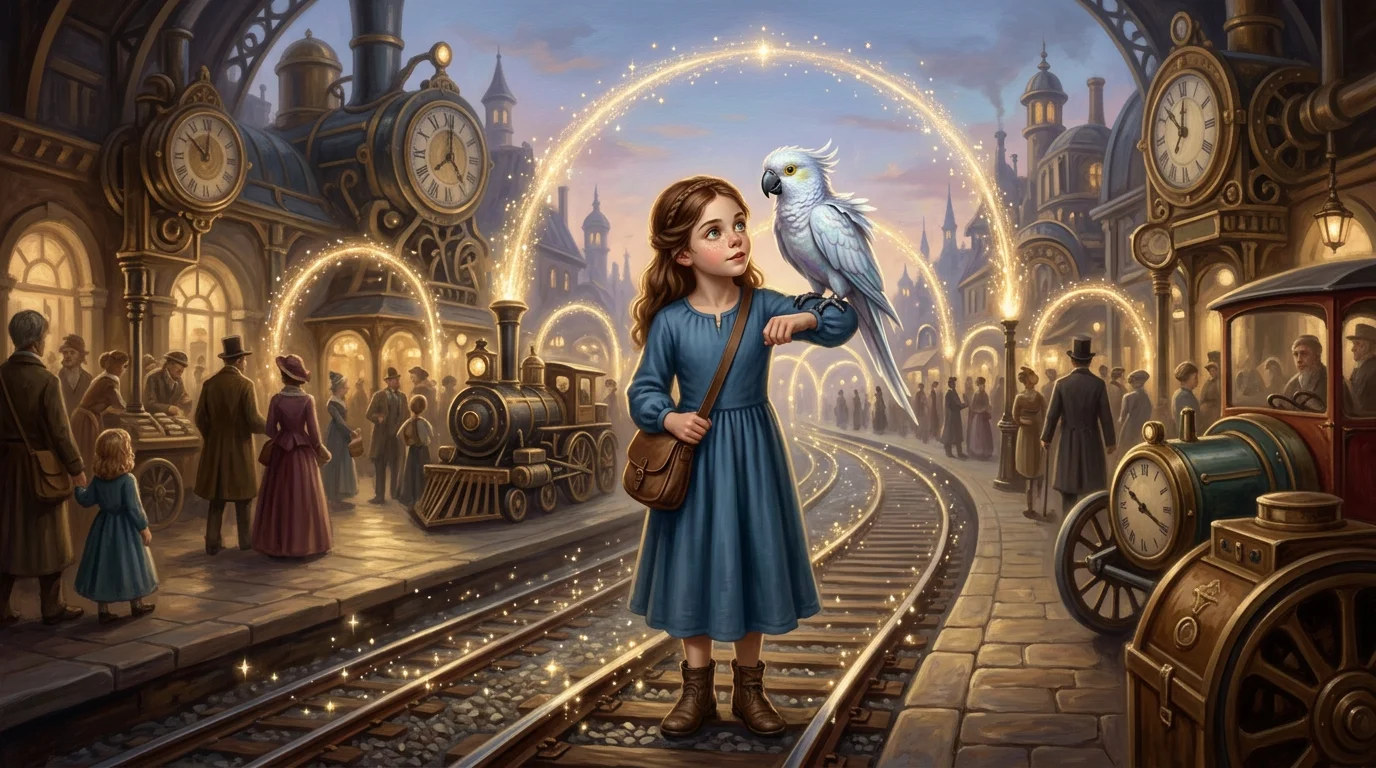 The Parrot Who Told Stories — book cover — Wonder Books